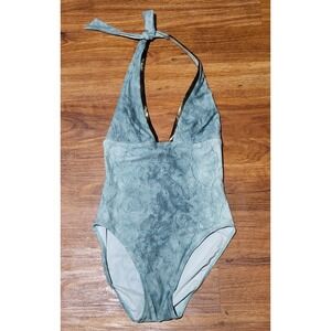 Vintage Gottex Lycra Made In Israel 1 Piece Bathingsuit Halter Size 10